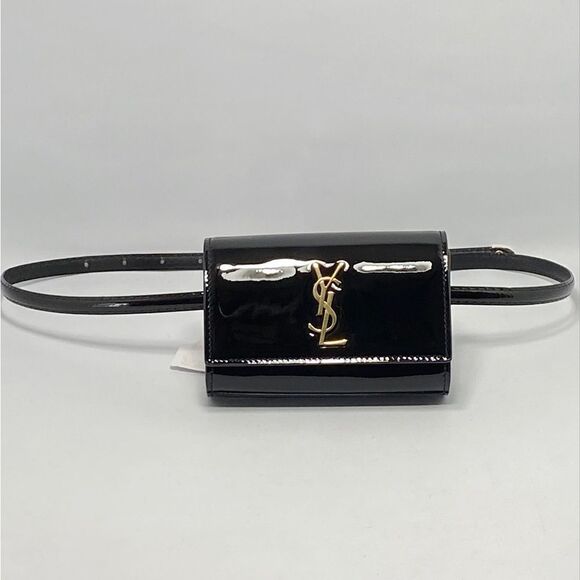 Saint Laurent Mini Kate Patent Leather Belt Bag - Picture 1 of 12